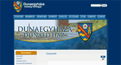 Desktop Screenshot of dunaegyhaza.hu